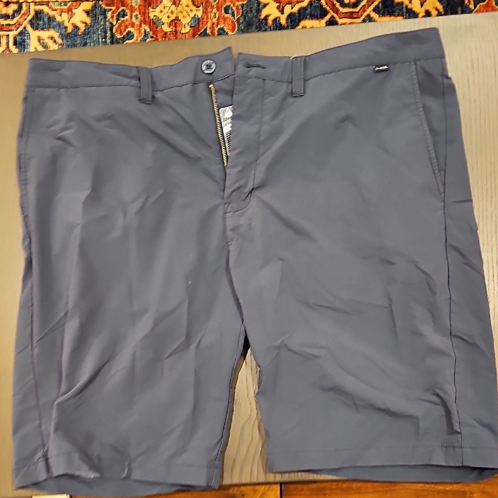 Travis Mathew Dark Blue Flat Front Golf Shorts